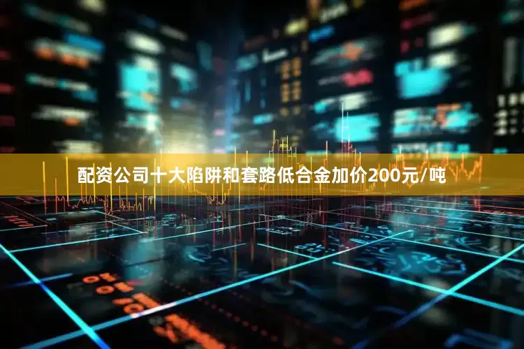 配资公司十大陷阱和套路低合金加价200元/吨