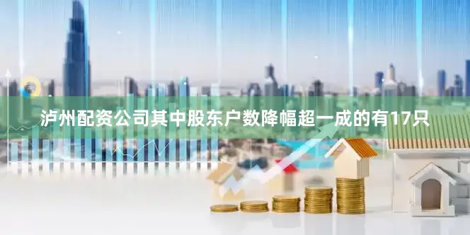泸州配资公司其中股东户数降幅超一成的有17只